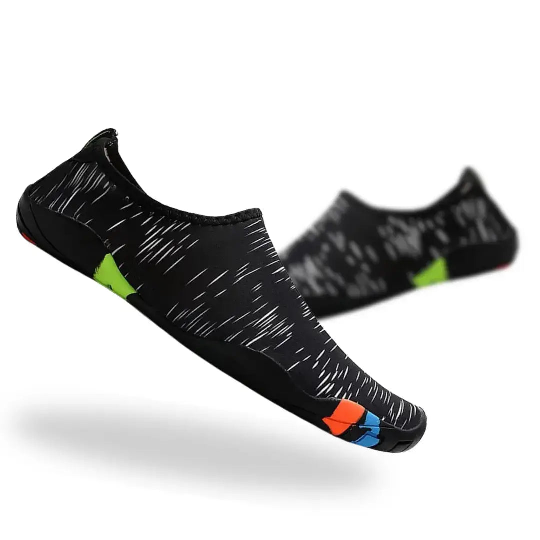 Black Bathers barefoot water shoes with wide toe box and zero drop sole