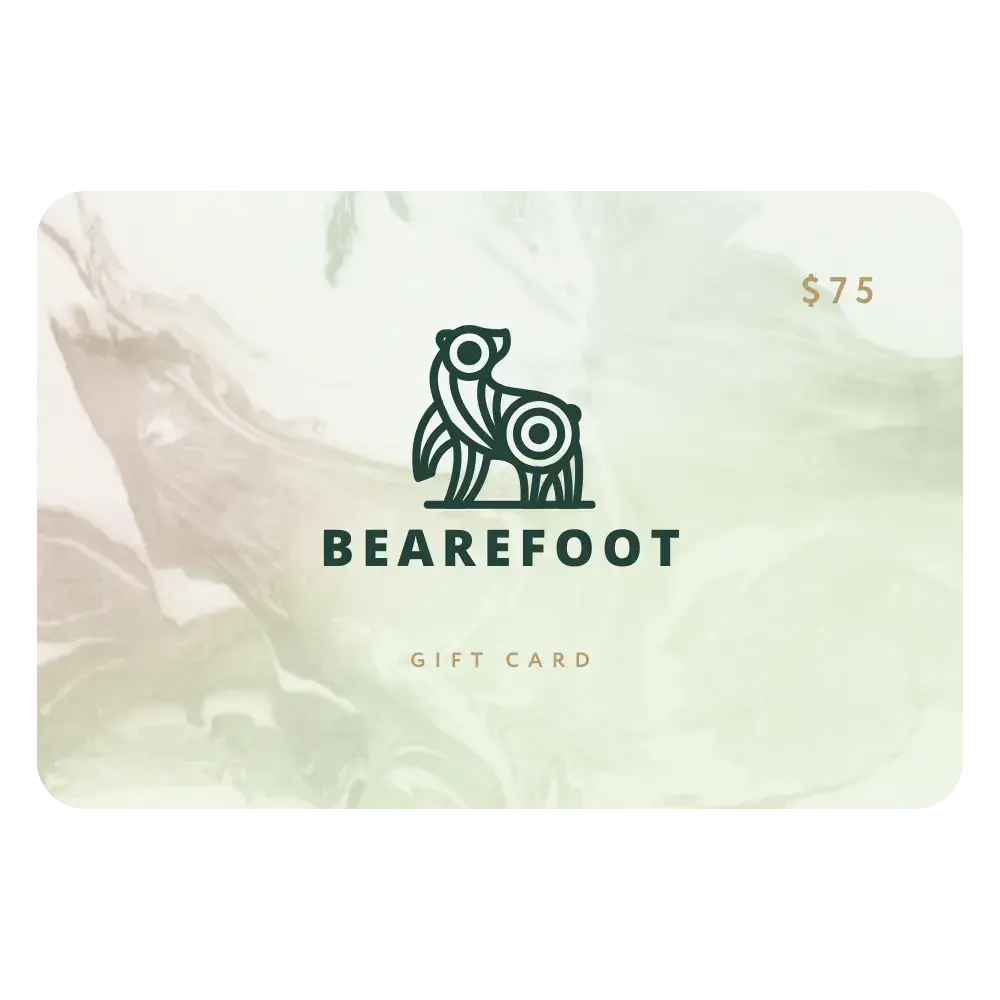 $75 Bearefoot gift card graphic
