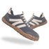 Groovers Azure Coast barefoot sneakers in blue with flexible zero drop sole
