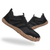 Groovers Blackwood barefoot sneakers in black with minimalist design