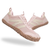 Groovers Rosewood barefoot sneakers in pink with flexible minimalist design