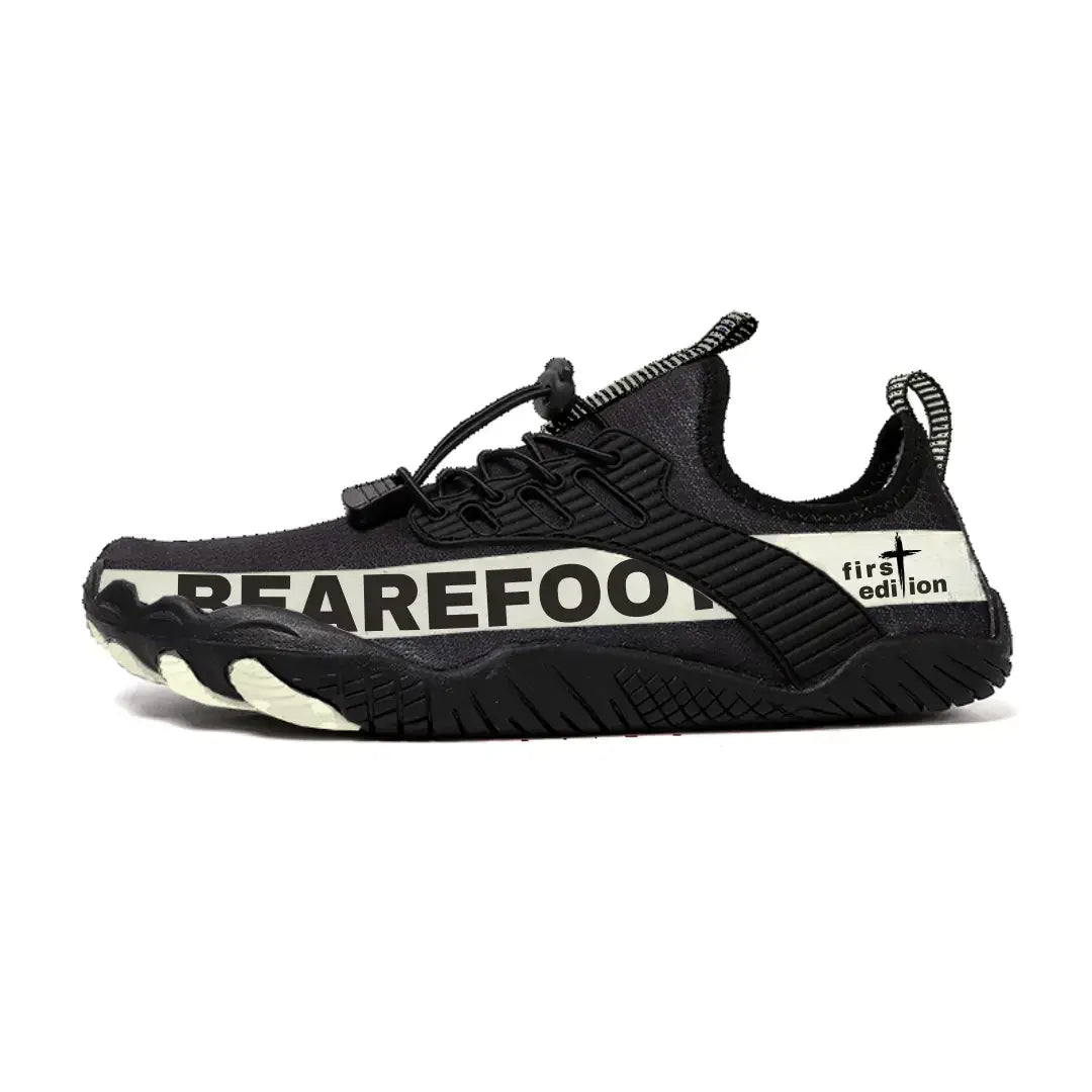 Black Hazers barefoot gym shoes with zero drop design