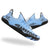 Blue Hazers barefoot sneakers with wide toe box and zero drop sole
