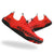 Red Hazers barefoot sneakers with wide toe box and flexible sole
