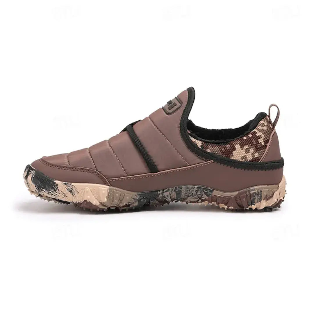 Sledders Hot Chocolate barefoot snow shoes in dark brown color