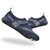 Navy blue Strappers barefoot running shoes with wide toe box