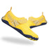 Yellow Strappers barefoot running shoes with wide toe box and zero drop sole