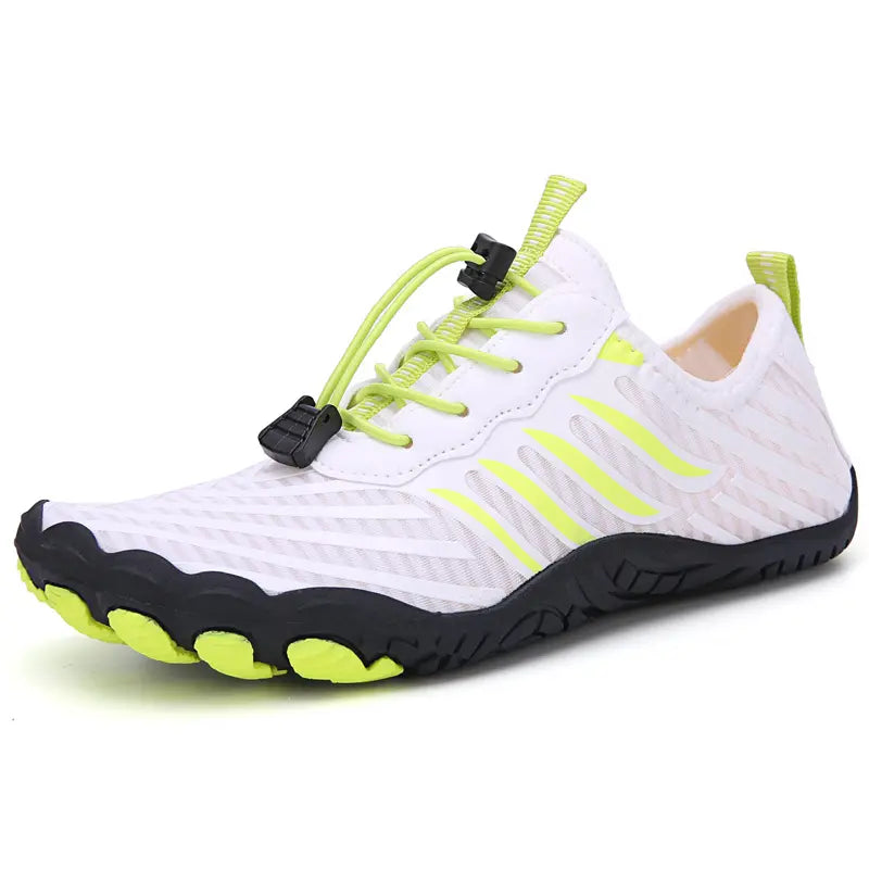 white/lime green